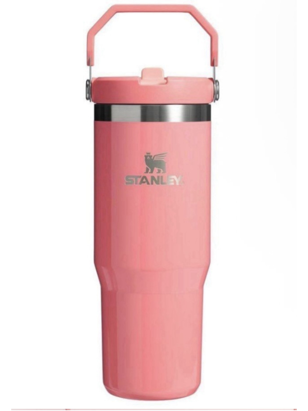 Stanley x E.L.F 30 oz Stainless Steel IceFlow Flip Straw Tumbler Coral Fixation
